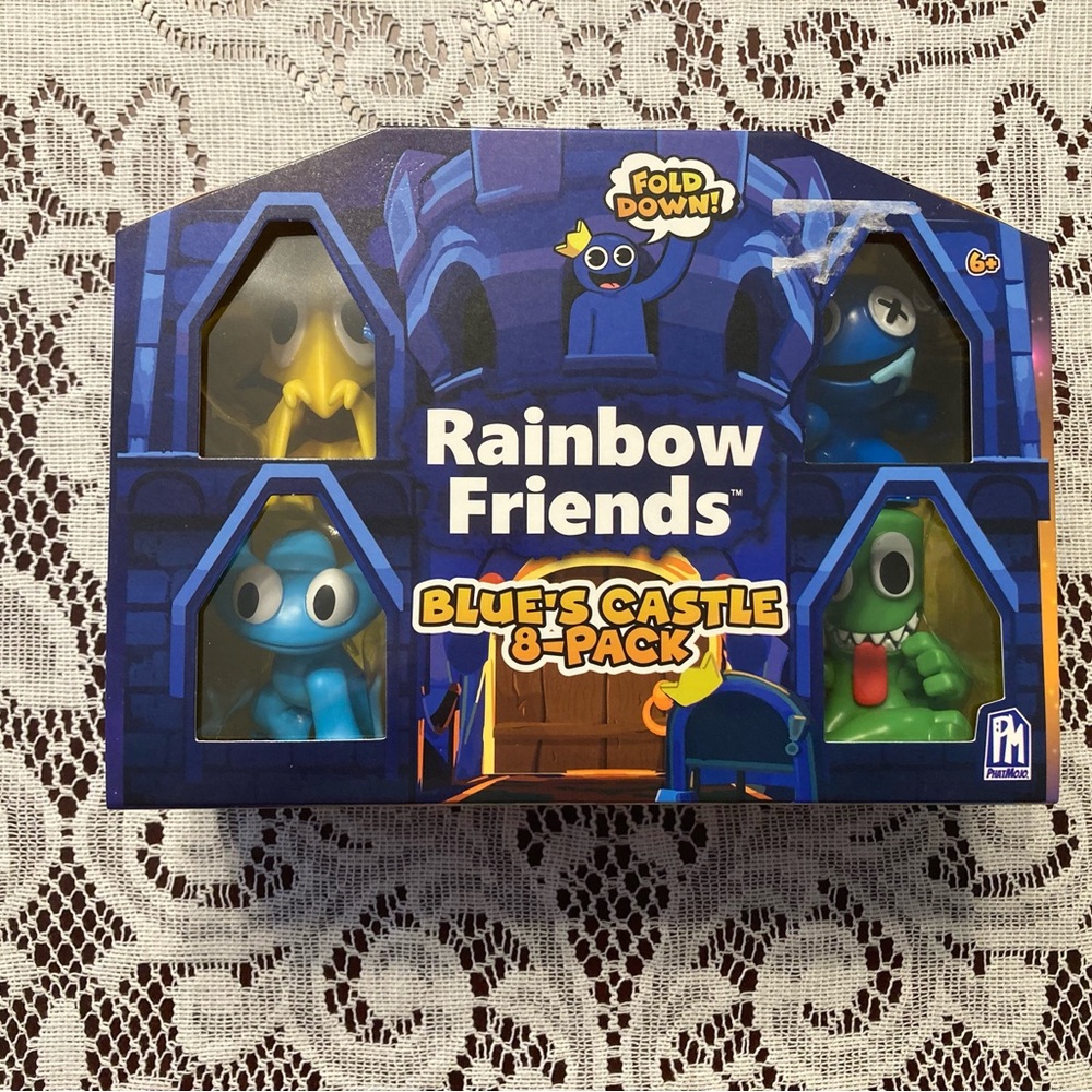 Rainbow Friends Blue's Castle 2.5-Inch Mini Figure 8-Pack Set